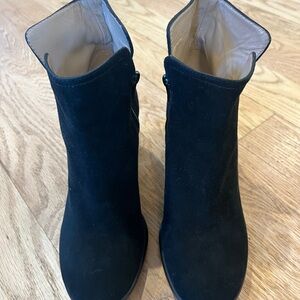 Pura Lopez Black Suede Women's Ankle Boots